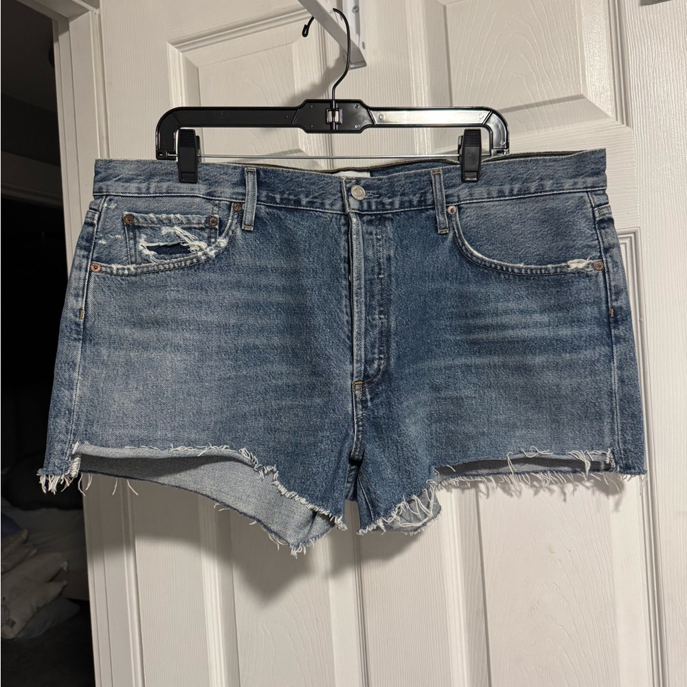Agolde Classic Blue Jean Shorts